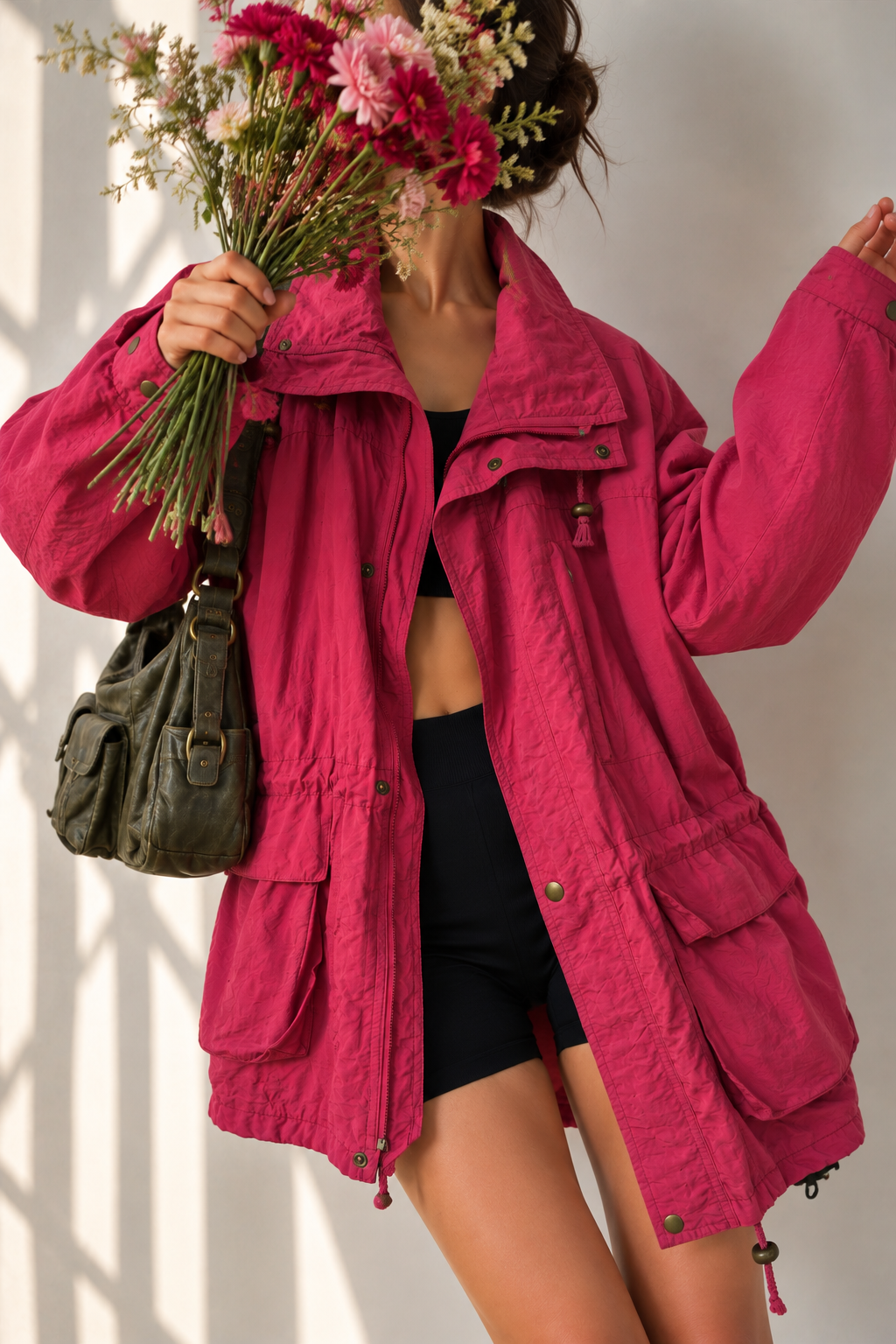 Y2K Barbiecore Outdoor Mont/Ceket