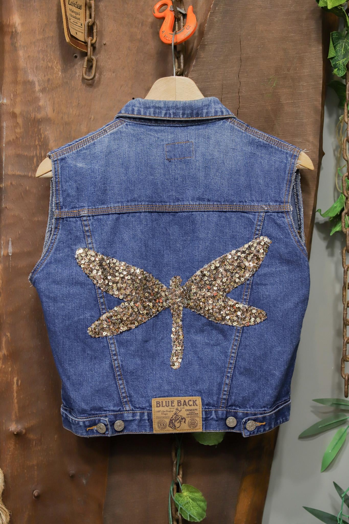 Y2K Festival Blue Denim Yelek