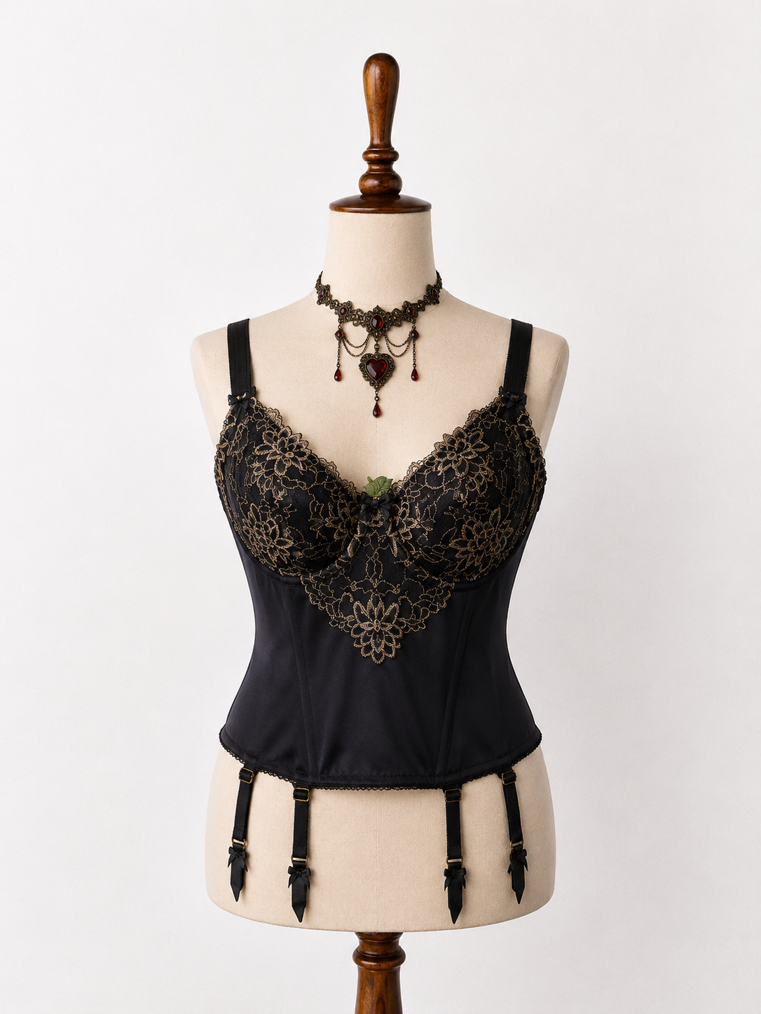 Y2K Gothic Dantelli Bustier