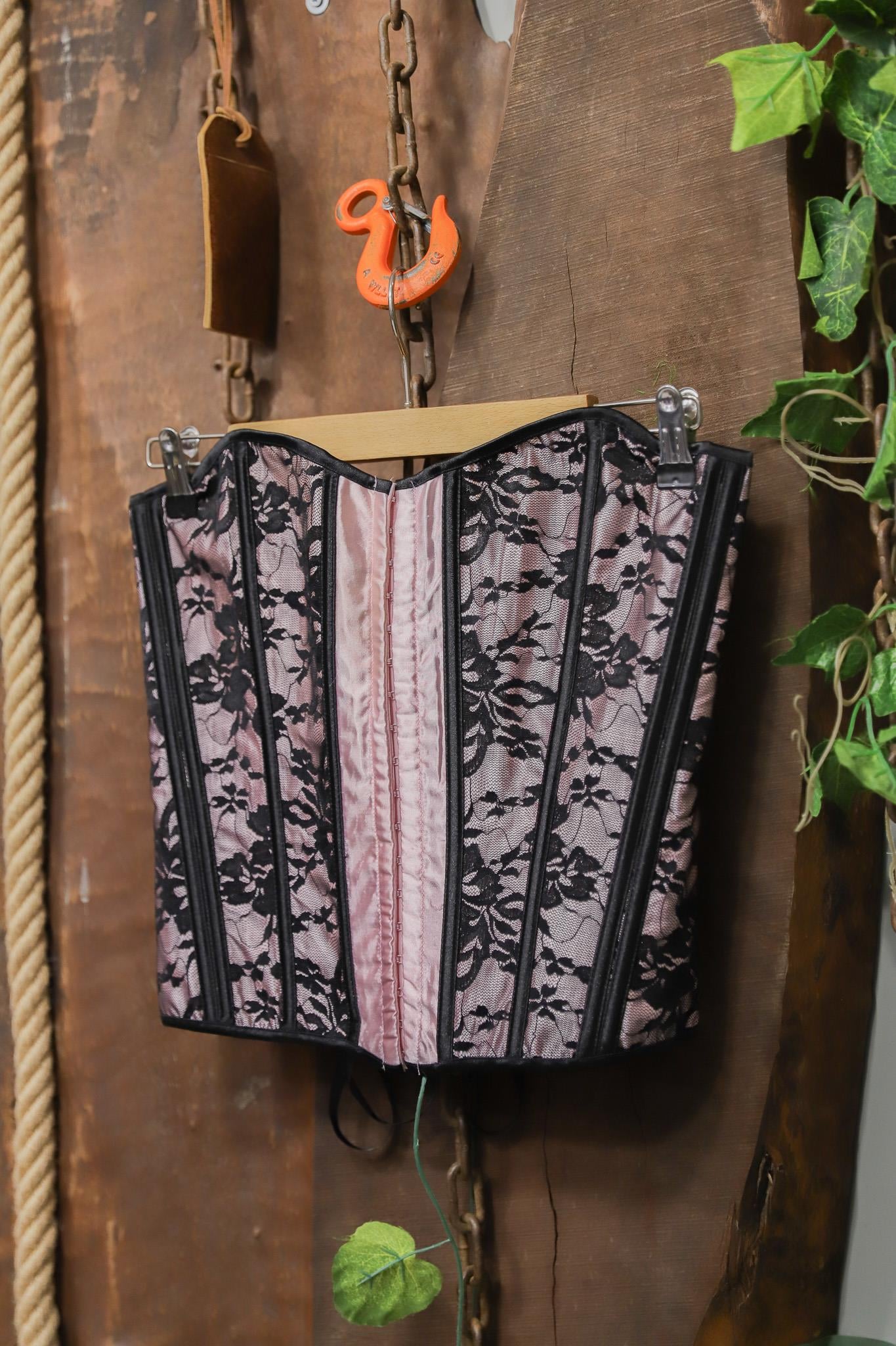 Y2K Gothic Satin Korse