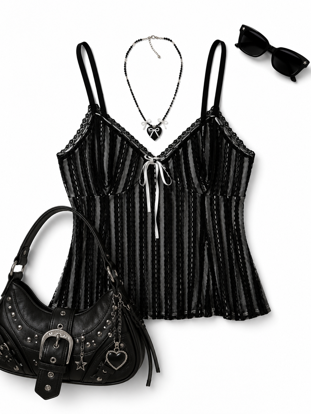 Y2K Gotik Grunge Bluz