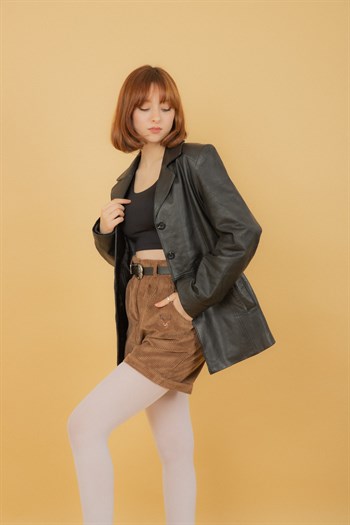 Blazer Vintage Leather Jacket
