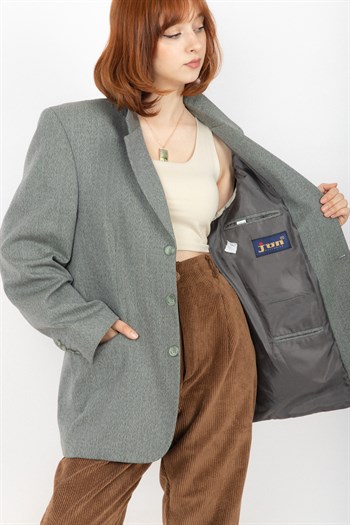Vintage Jön Unisex Blazer Ceket