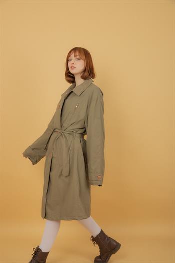Vintage Unisex Loose Fit Trench Coat