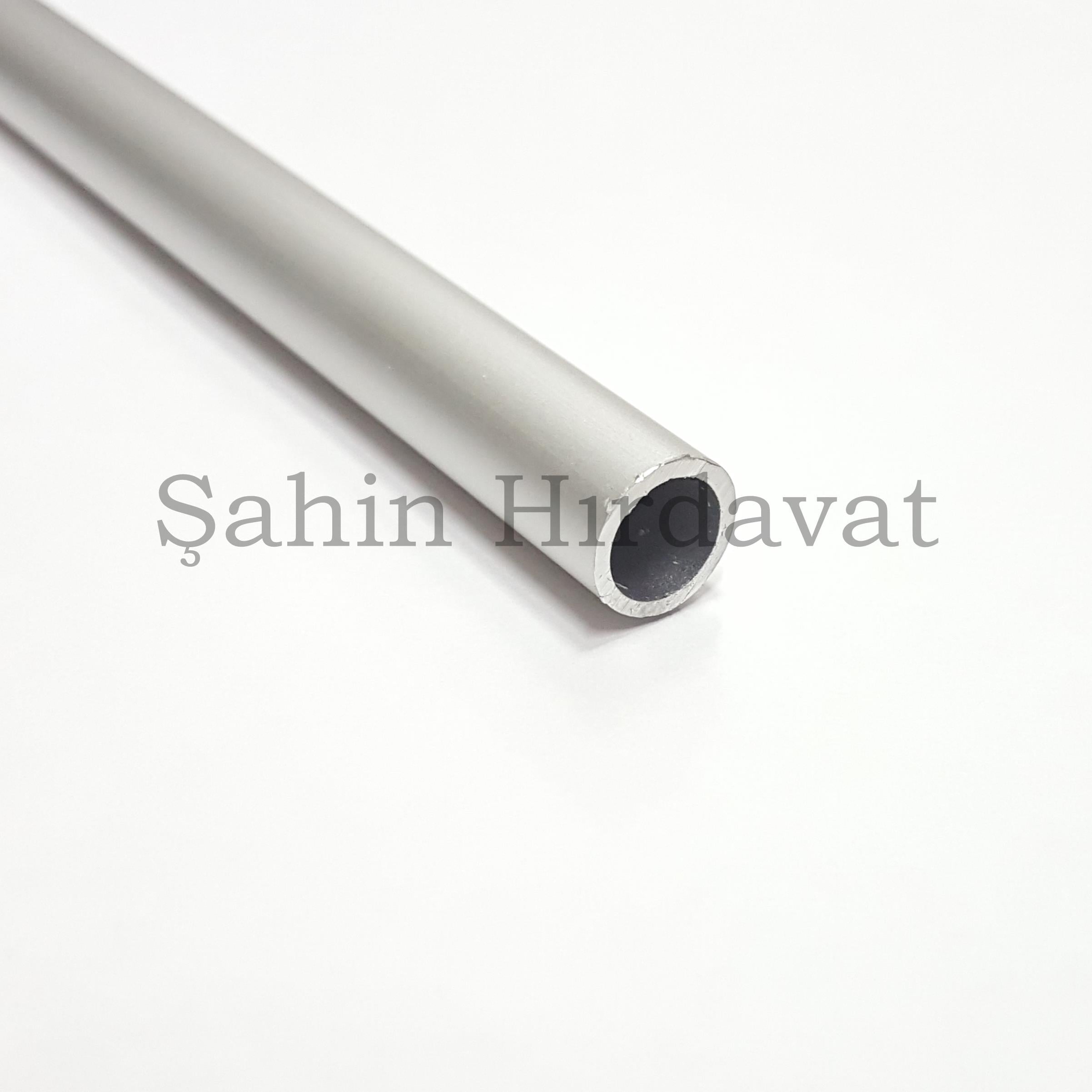 10 mm Alüminyum Yuvarlak Boru Gri 100 cm 
