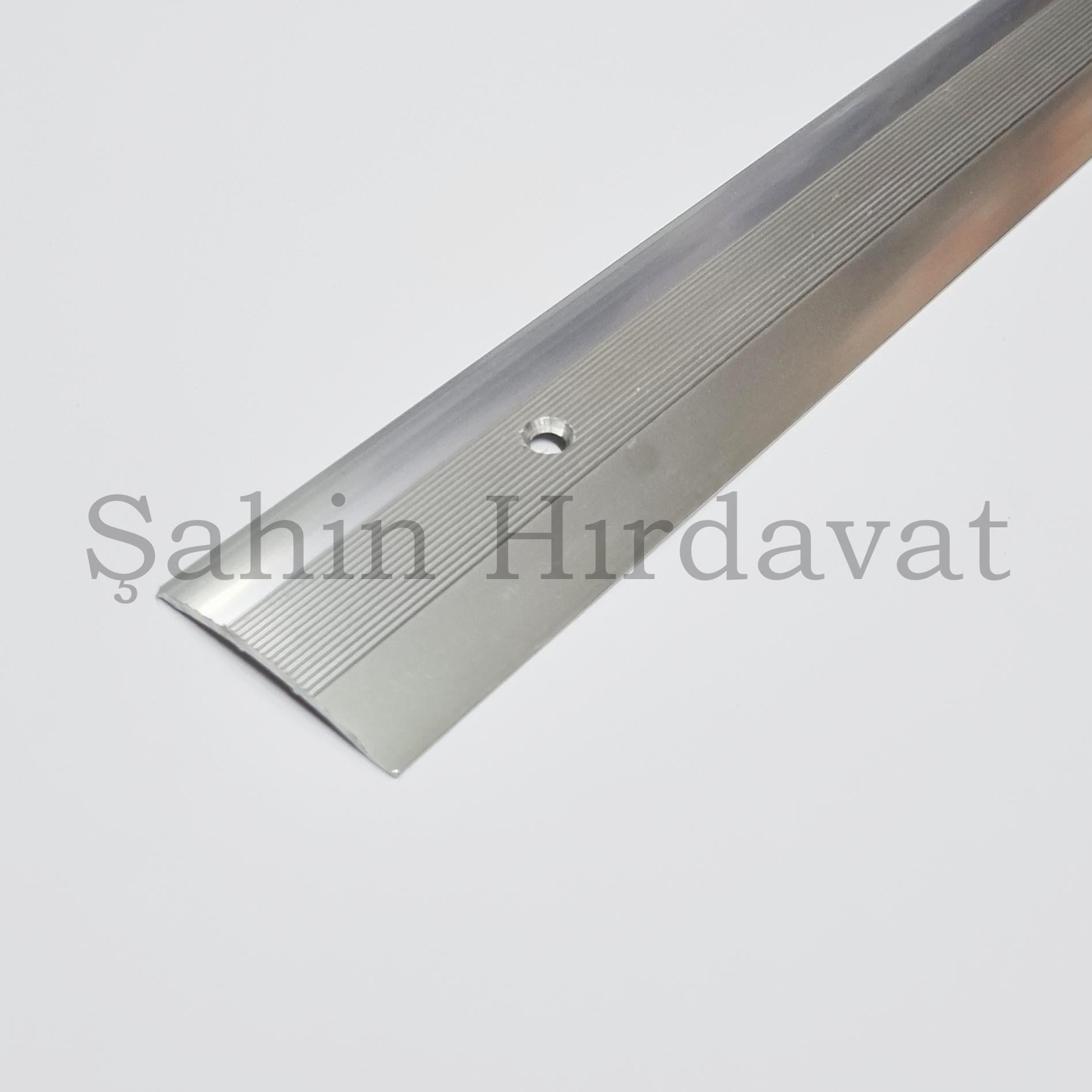 Kıvırcık Paspas Halı Sabitleme Profili Merdiven Halı Tutturma Profili Çizgili 100 cm