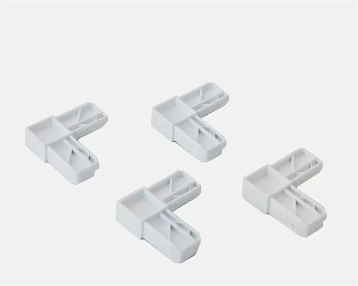 Pvc Pimapen Sineklik Profil Köşe Birleştirme Plastiği 4 Adet 17 mm x 25 mm Profiller İçin