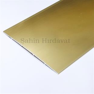 10 cm Kapı Eşik Profili Parke Zemin Geçiş Profili Sarı Renk 90 cm - 120 cm