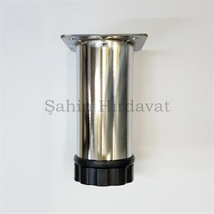 15 cm Tablalı Ayarlı Dolap Vestiyer Komidin Vitrin Baza Yükseltme Ayağı Metal 