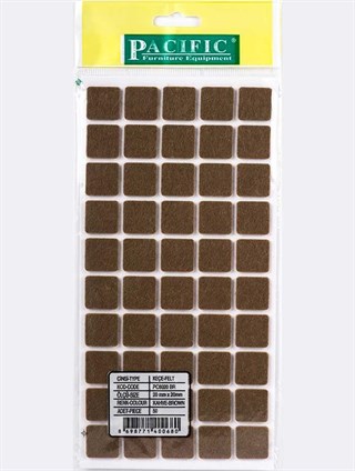 20 mm x 20 mm Yapışkanlı Masa  Sandalye Keçesi Zemin Koruyucu Keçe 1 Paket