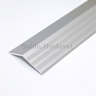 Alüminyum Kapı Eşik Seviye Profili Kot Farkı Yükseklik Profili Kapı Eşik Çıtası Gri Renk 