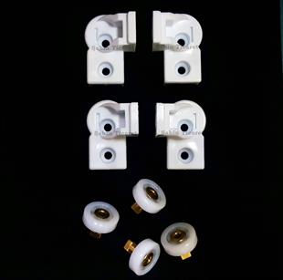 Duşakabin Kapı Parçası Duşakabin Plastik Yedek Parça 2 Adet Alt 2 Adet Üst 4 Adet Teker