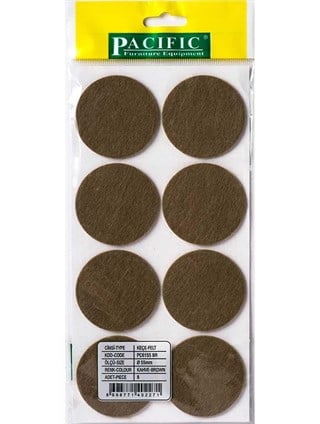 Yapışkanlı Masa Sandalye Keçesi Zemin Koruyucu Keçe Yuvarlak 1 Paket (50 mm)