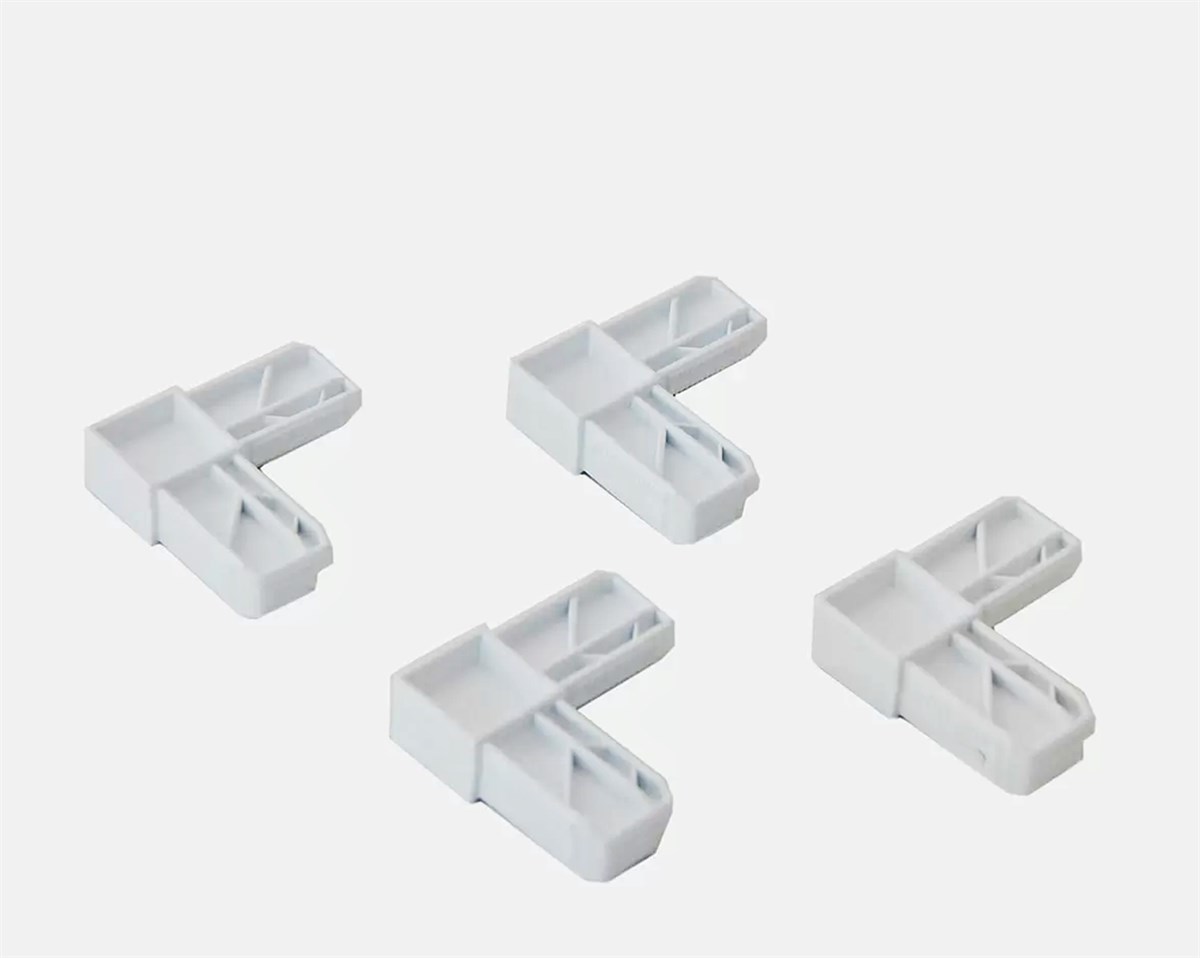Pvc Pimapen Sineklik Profil Köşe Birleştirme Plastiği 4 Adet 17 mm x 25 mm Profiller İçin