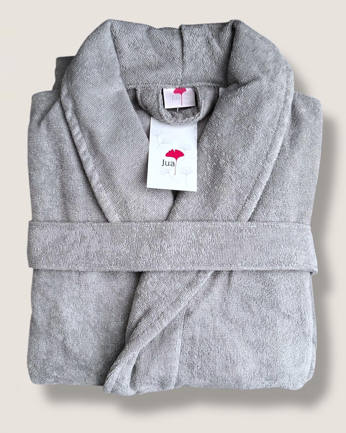 BAMBU BORNOZ DAİSY ANTRASİT  ŞALYAKA CEPLİ