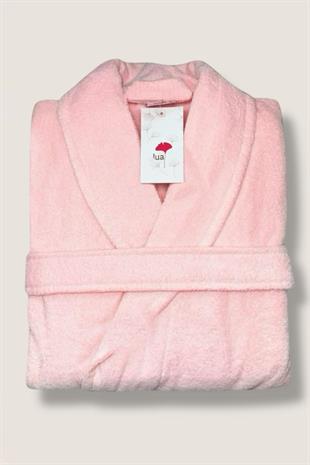 %100 PAMUK BORNOZ LİNDA PEMBE