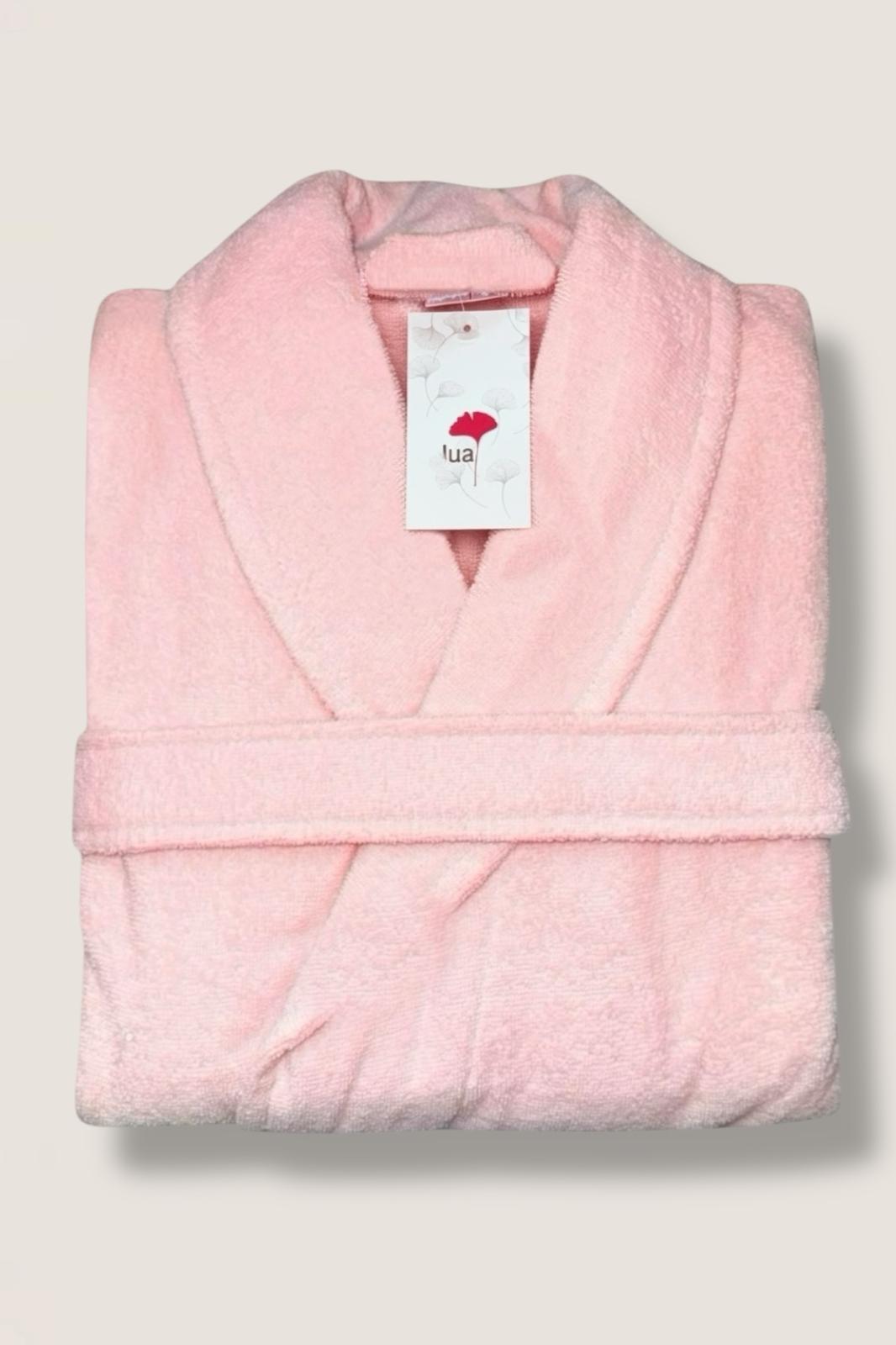 %100 PAMUK BORNOZ LİNDA PEMBE