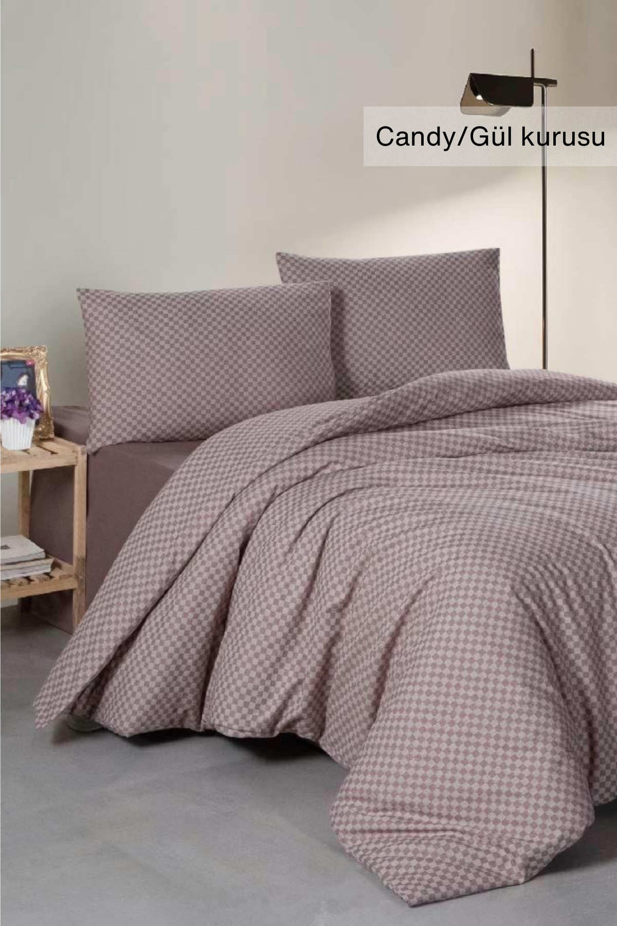 ÇİFT KİŞİLİK %100 PAMUK İPLİKTEN BOYALI NEVRESİM 200X220 ÇARŞAF 225X260 YASTIK KILIFI 50X70(2ADET)