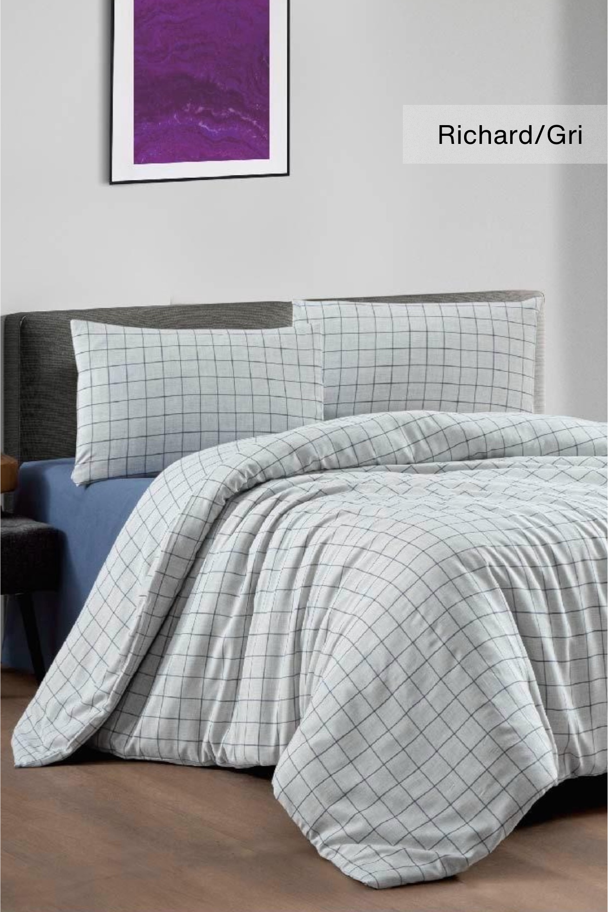 ÇİFT KİŞİLİK %100 PAMUK İPLİKTEN BOYALI NEVRESİM 200X220 ÇARŞAF 225X260 YASTIK KILIFI 50X70(2ADET)