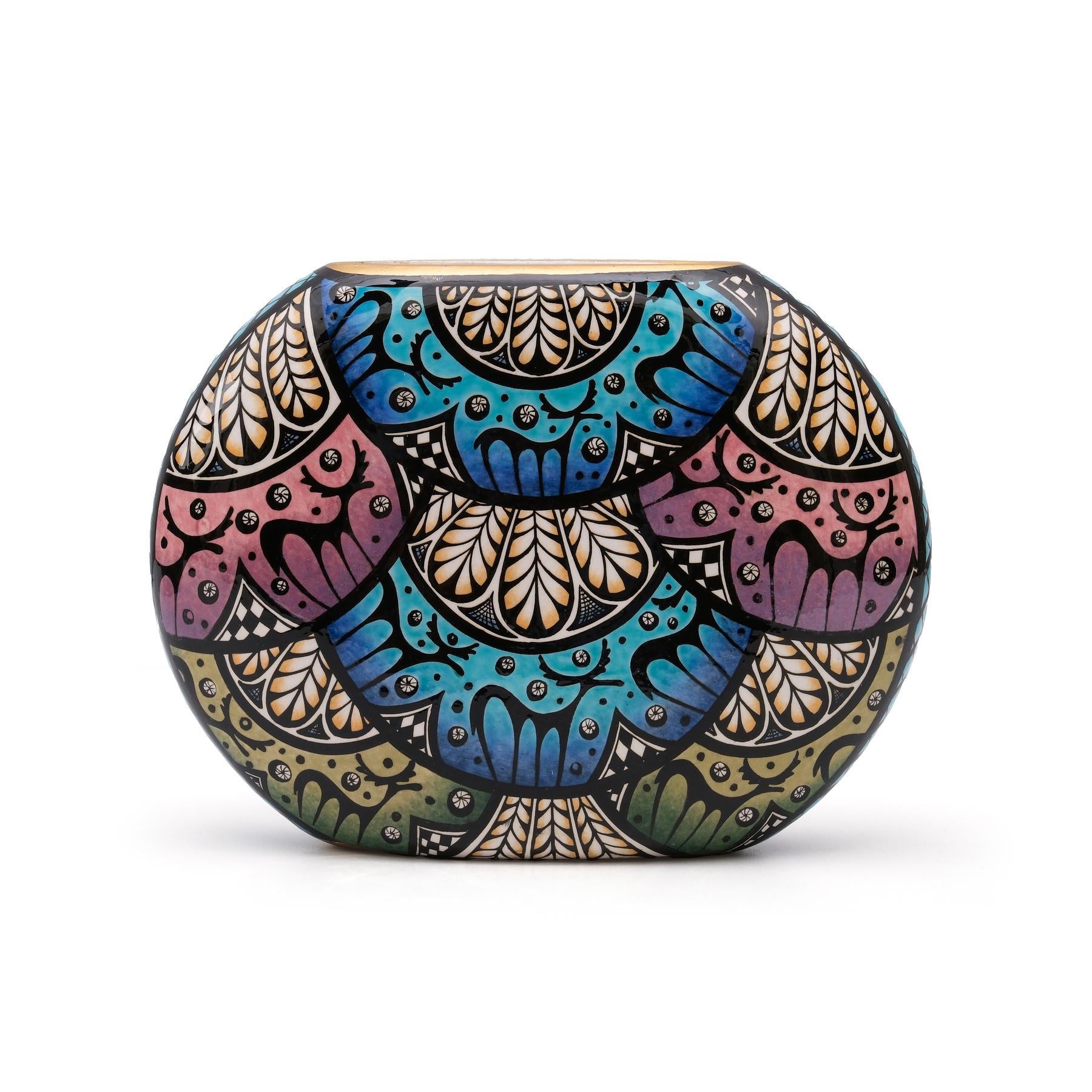 FRİG DESEN GEYİKLİ BASIK VAZO