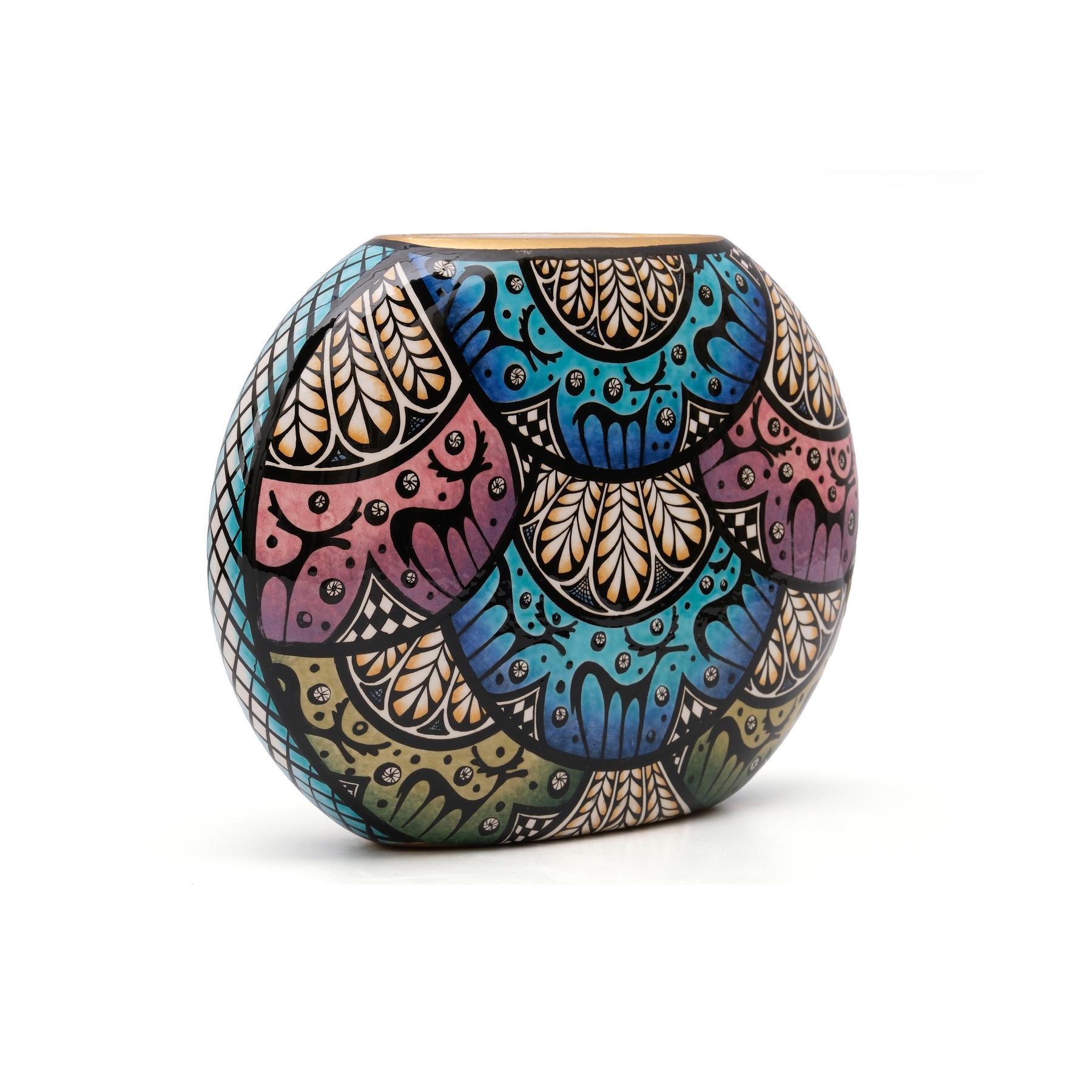 FRİG DESEN GEYİKLİ BASIK VAZO