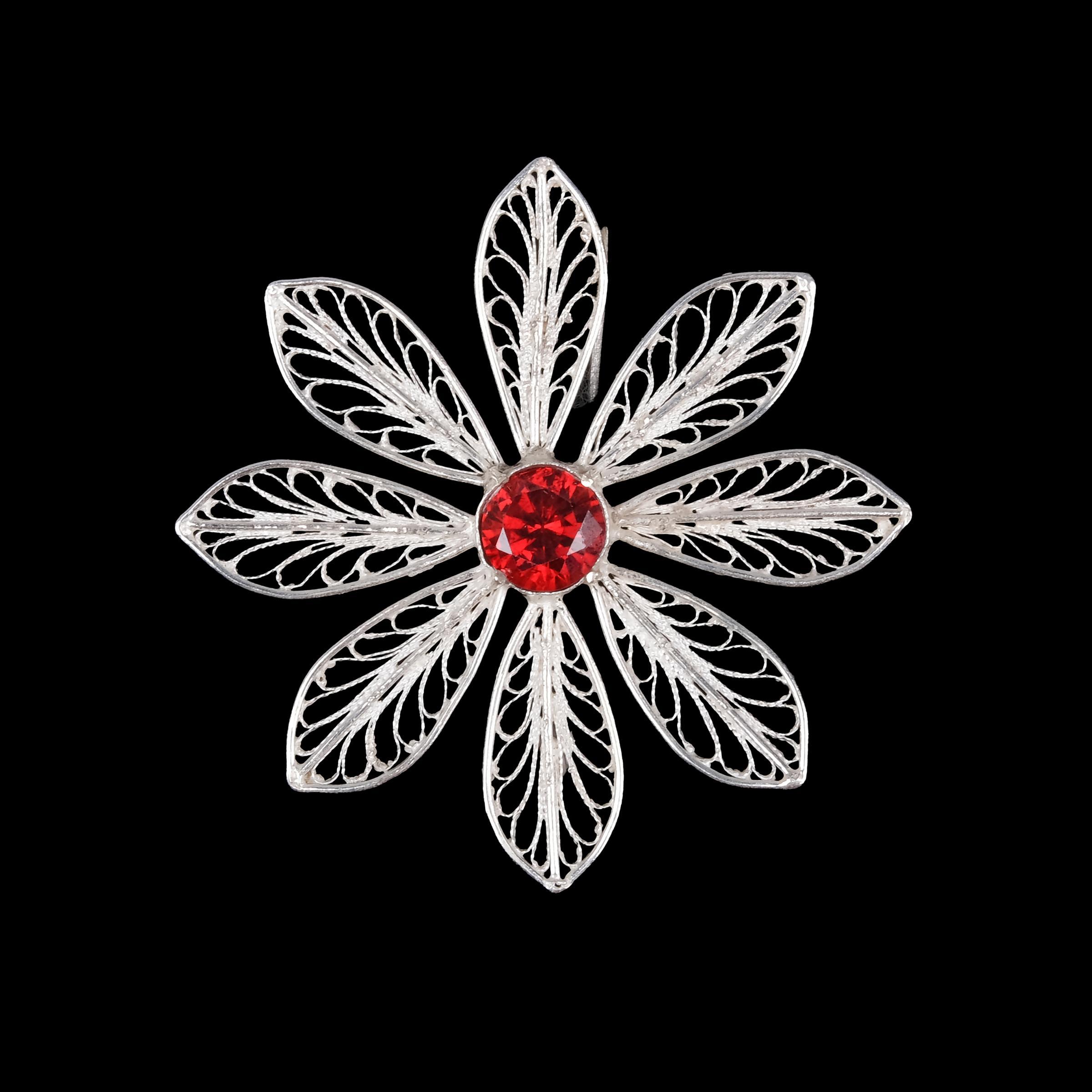 GÜMÜŞ IŞILTI BROŞ
