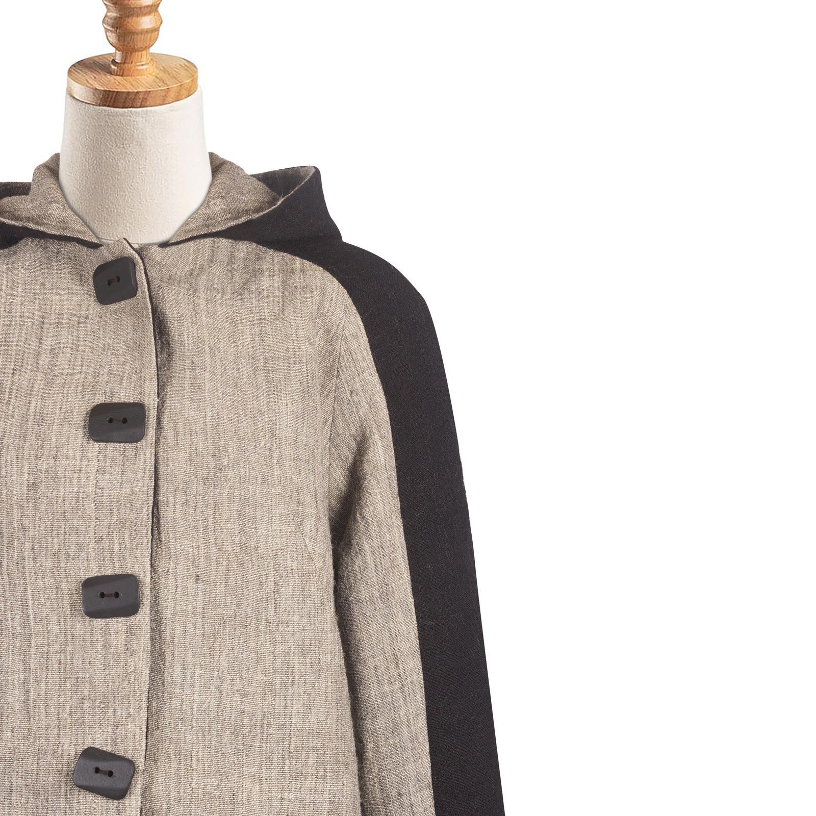 İKİ RENK EHRAM KOMBİNLİ KAPÜŞONLU KAP