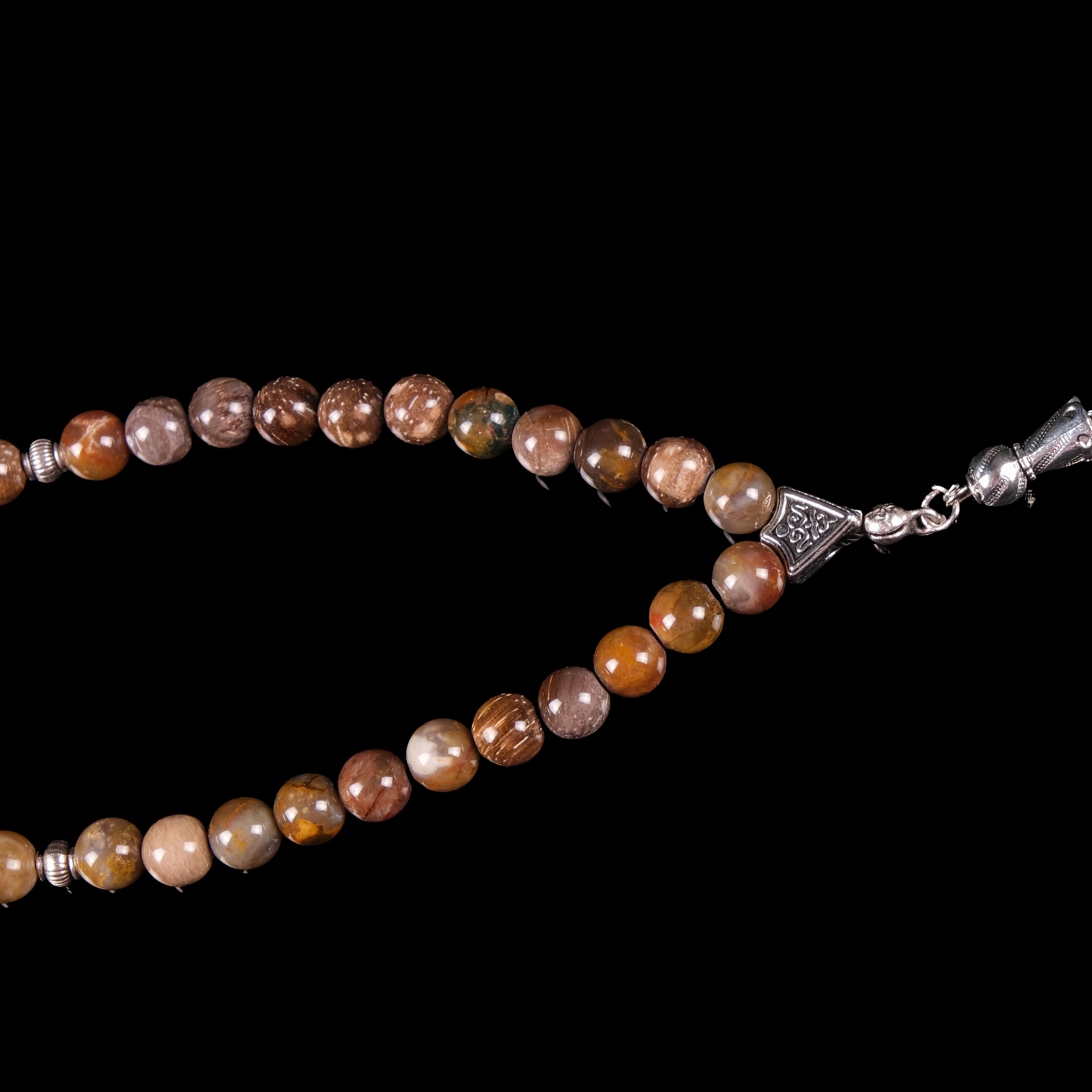 JASPER TAŞLI TUĞRA İMAMELİ TESPİH (29,9 GR)