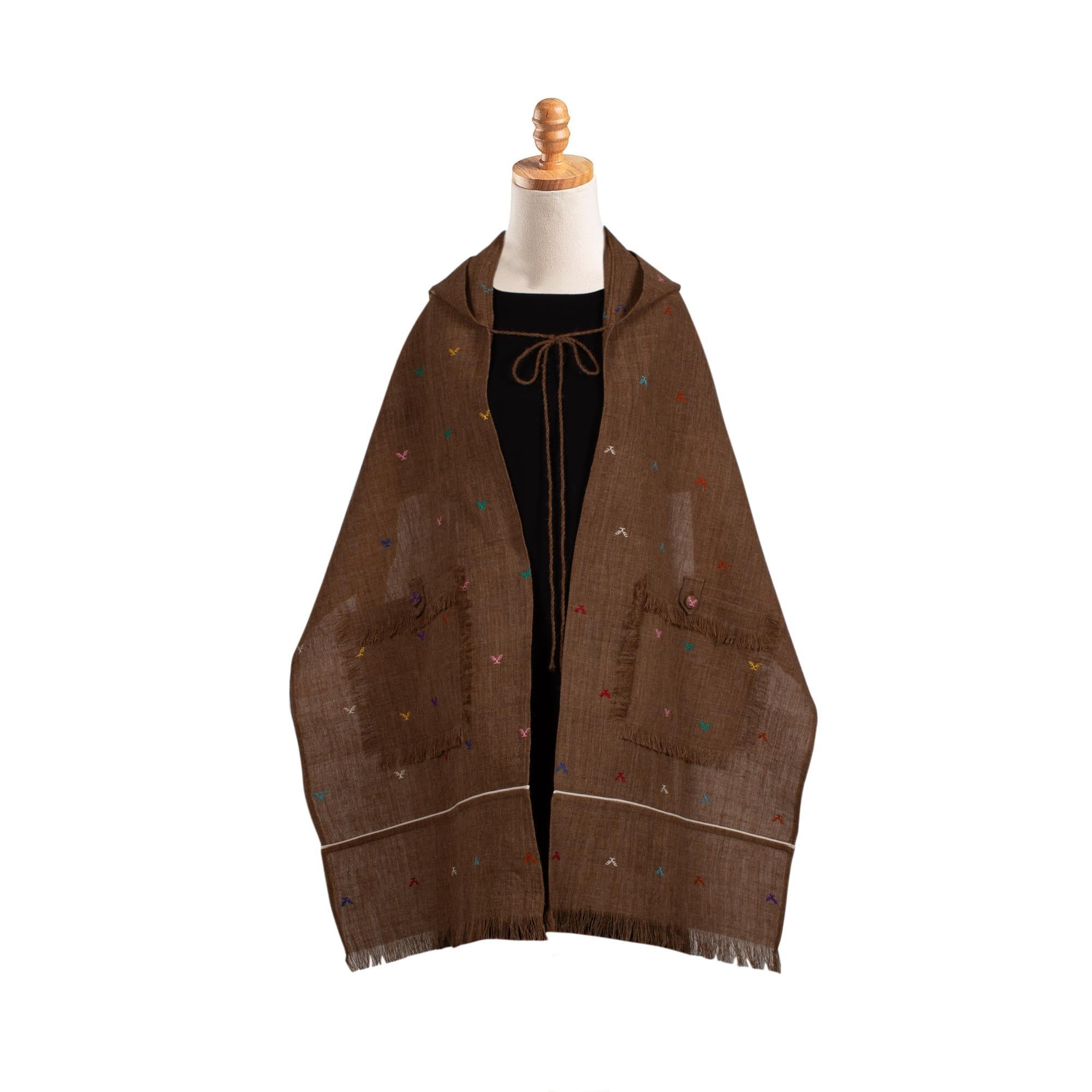 KAPÜŞONLU CEPLİ EHRAM PELERİN