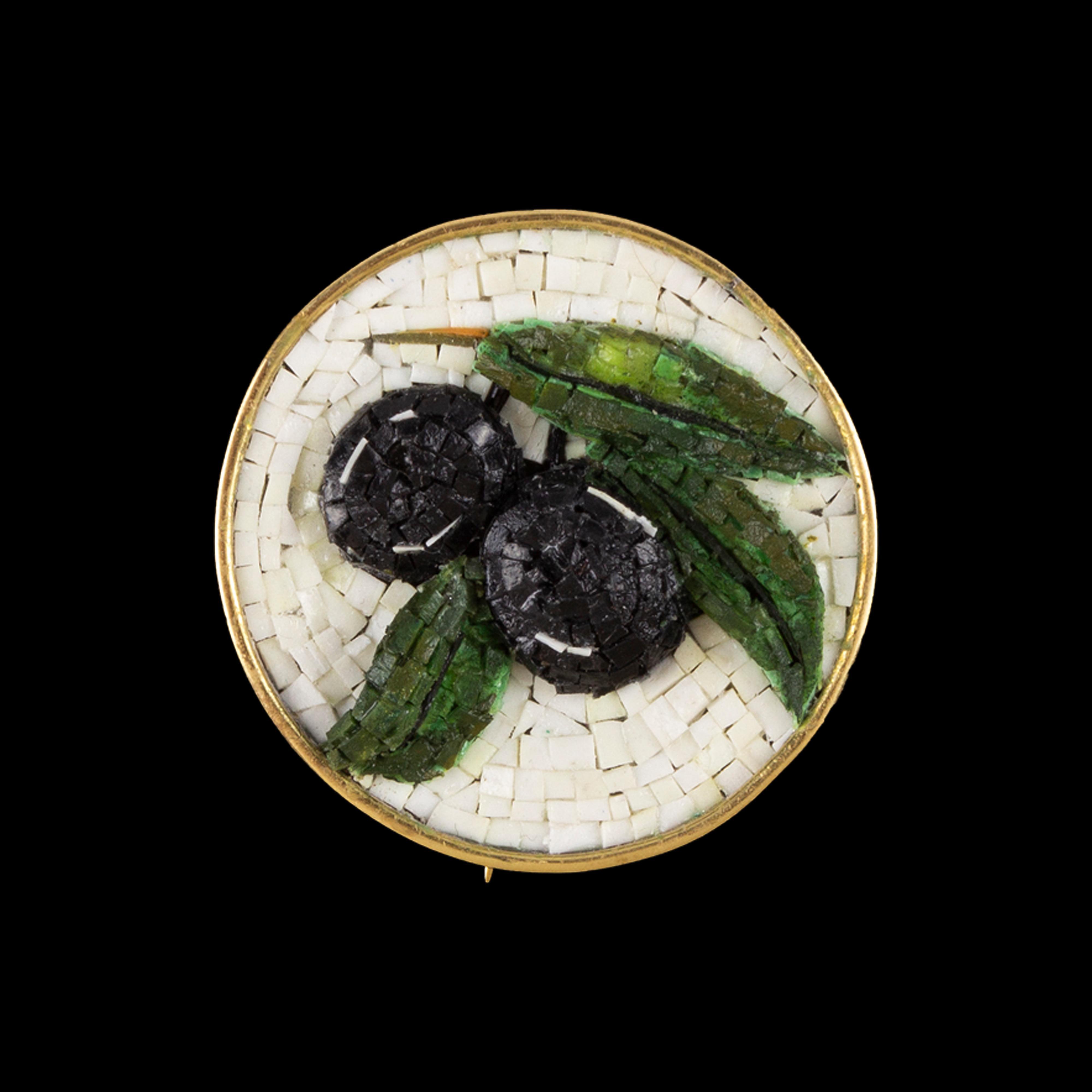 MOZAİK ZEYTİN BROŞ