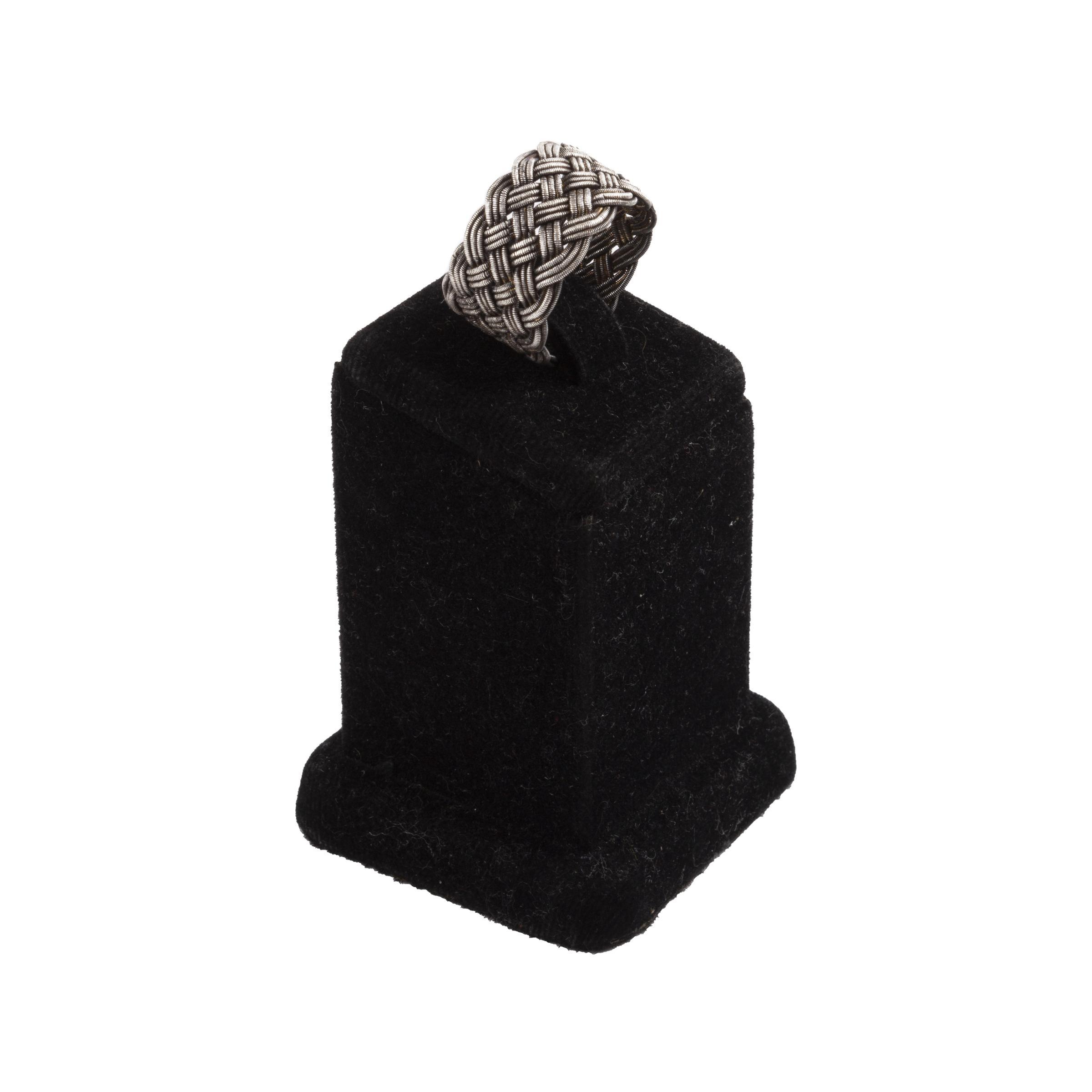 OKSİTLİ İNCE SEPET ÖRGÜ ERKEK YÜZÜK (3 GR)
