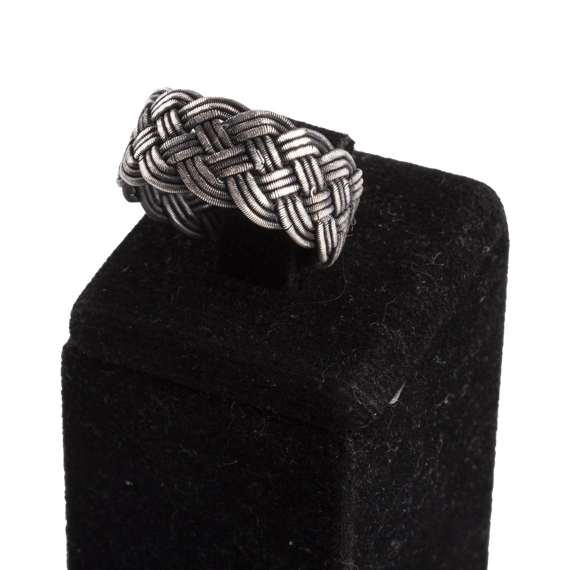 OKSİTLİ SEPET ÖRGÜ ERKEK YÜZÜK (3,88 GR)