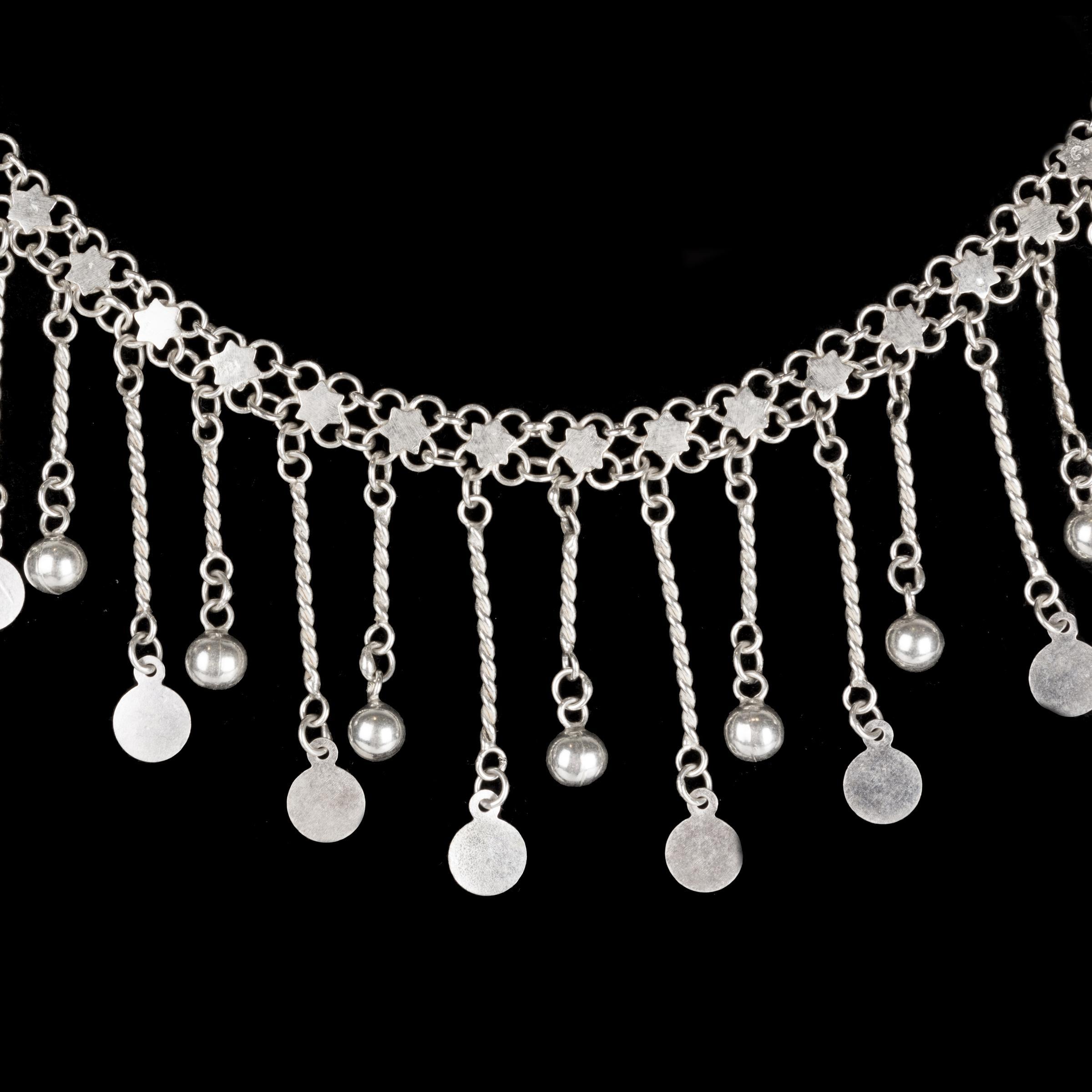 PELLİK TOPLU GÜMÜŞ KOLYE (14,8 GR)