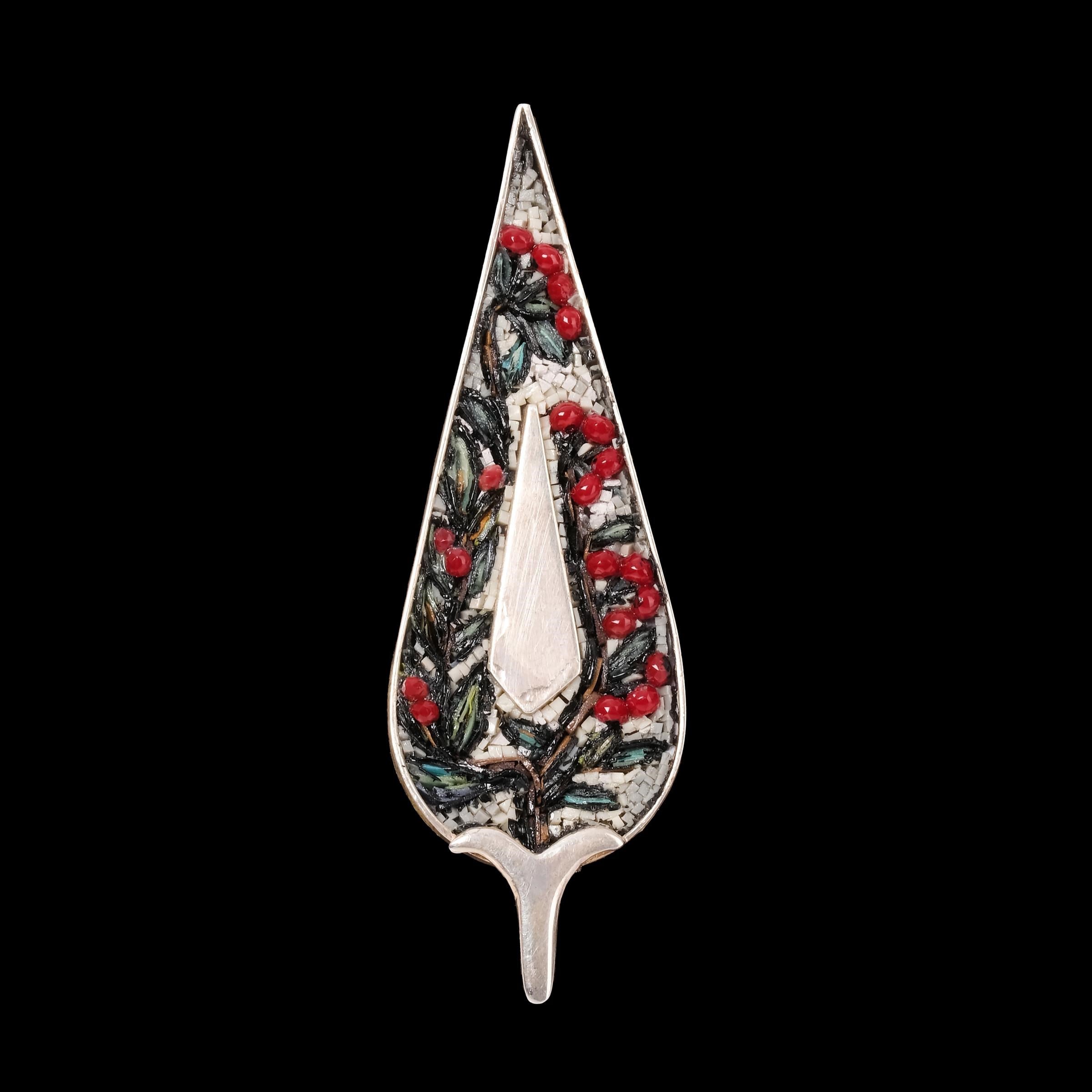 RUMİ DESENLİ MOZAİK BROŞ