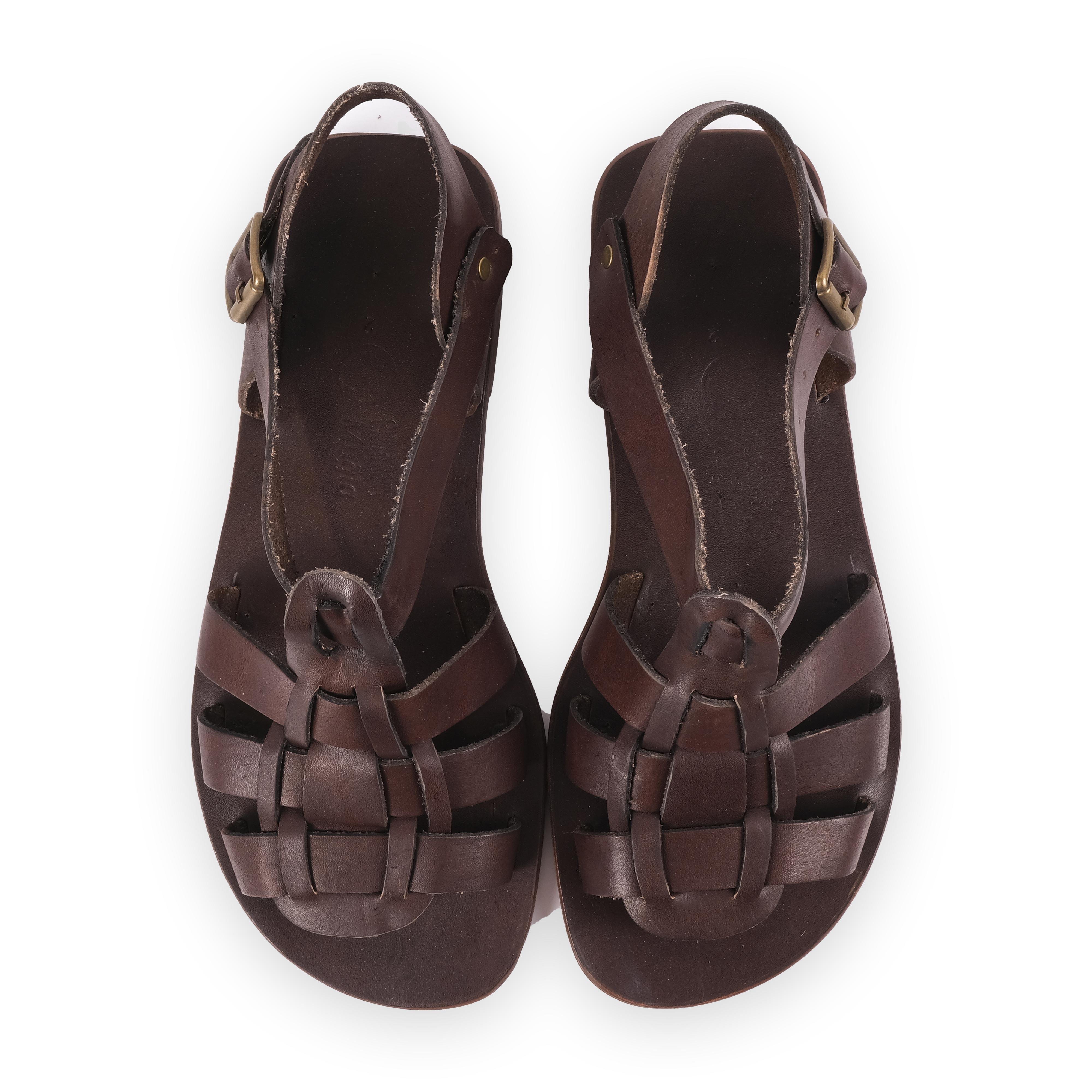 ÜÇ BANTLI DÜZ MERDANE SANDALET