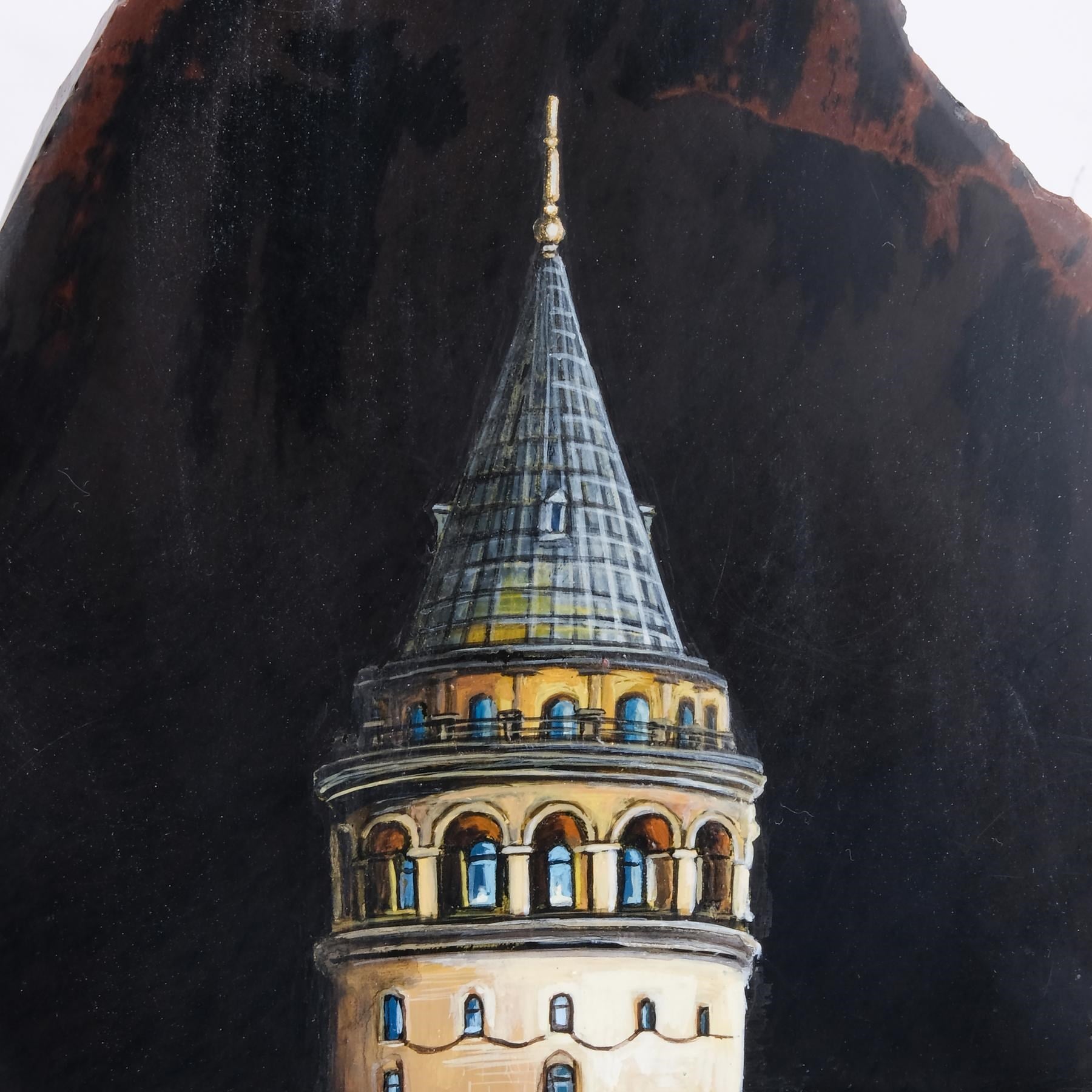 YARI DEĞERLİ TAŞ GALATA KULESİ