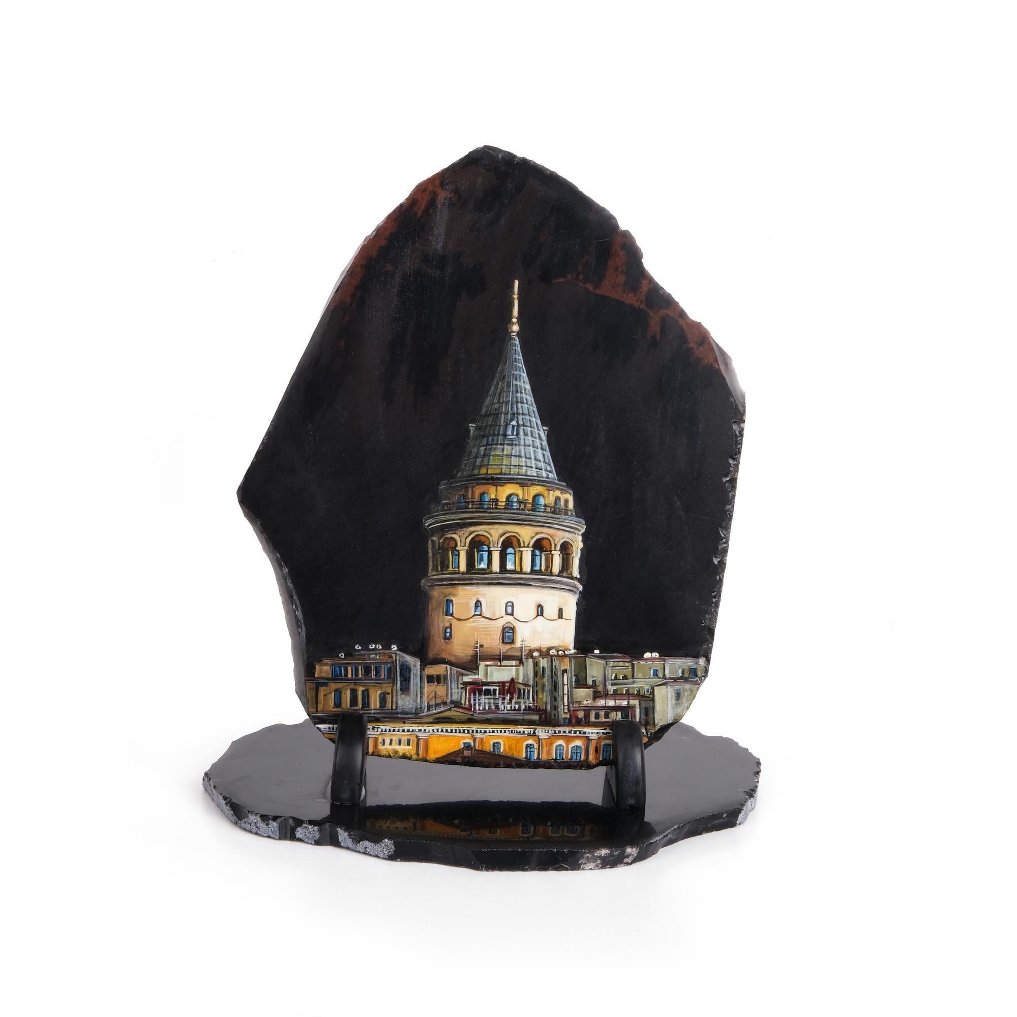 YARI DEĞERLİ TAŞ GALATA KULESİ