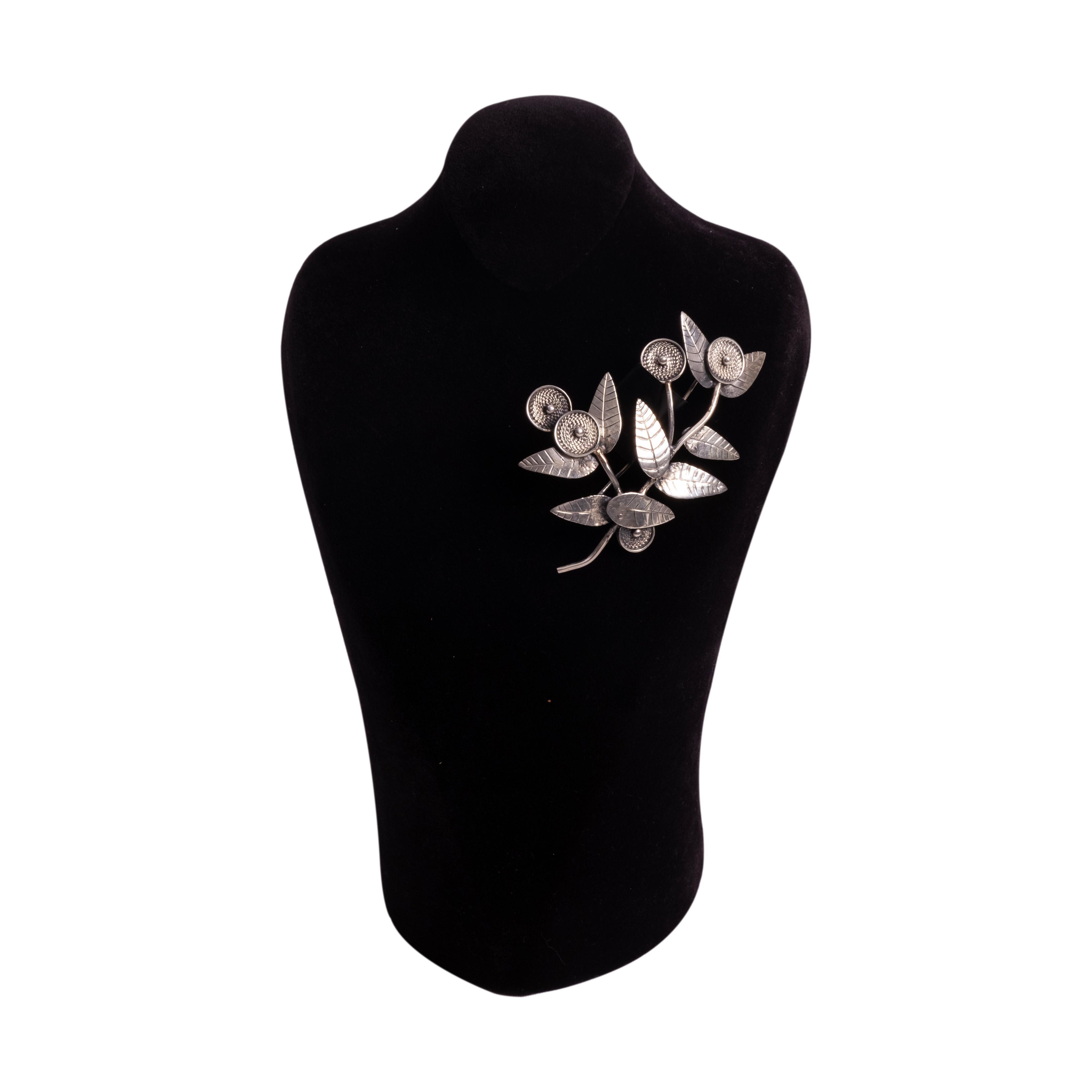 ZEYTİN DALI FORMLU BROŞ 21 GR