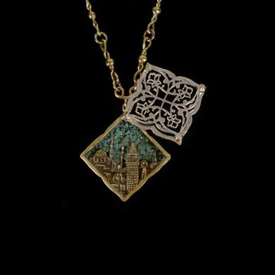 AJUR KAPAKLI İNCİLİ İSTANBUL KOLYE