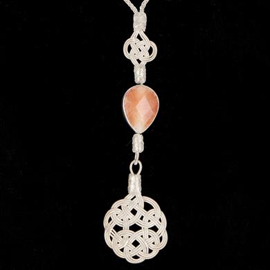 AKİK TAŞLI AŞK DÜĞÜMÜ KOLYE