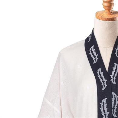 ANKA-İ BAHRİ BASKILI KİMONO (UZUN)