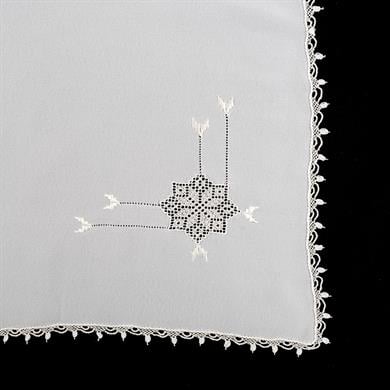 ANTEP İŞİ YILDIZ MOTİFLİ MENDİL