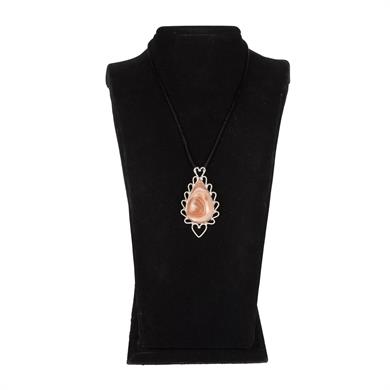 ARAGONİT TAŞLI GÜMÜŞ KOLYE UCU