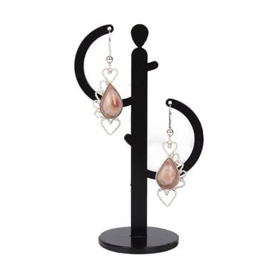 ARAGONİT TAŞLI GÜMÜŞ KÜPE