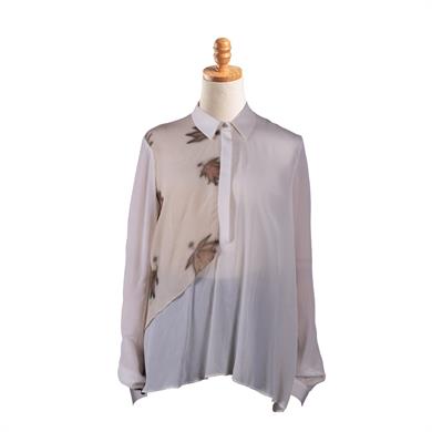 ASİMETRİK İPEK GÖMLEK