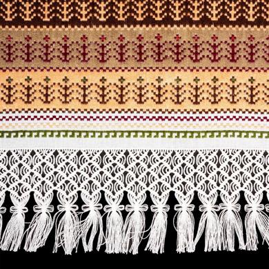 BAŞAK DESENLİ ÖRTÜ (İKİLİ)