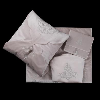 BEJ KADİFE SECCADE SETİ