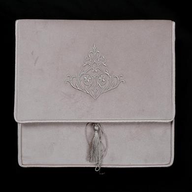 BEJ KADİFE SECCADE SETİ