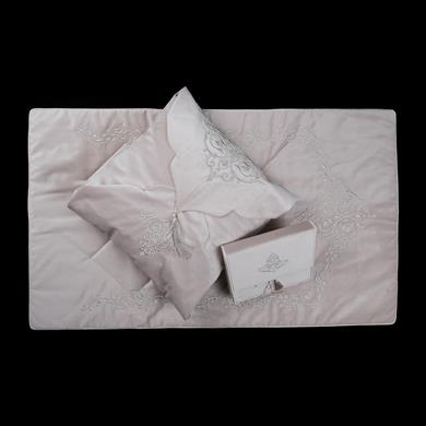 BEJ KADİFE SECCADE SETİ