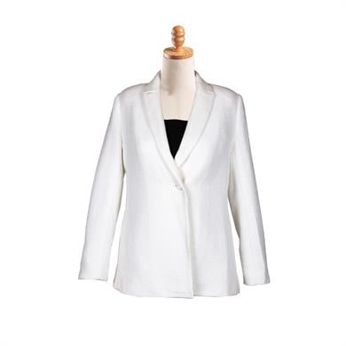 BEYAZ CEKET VE ÇANTA